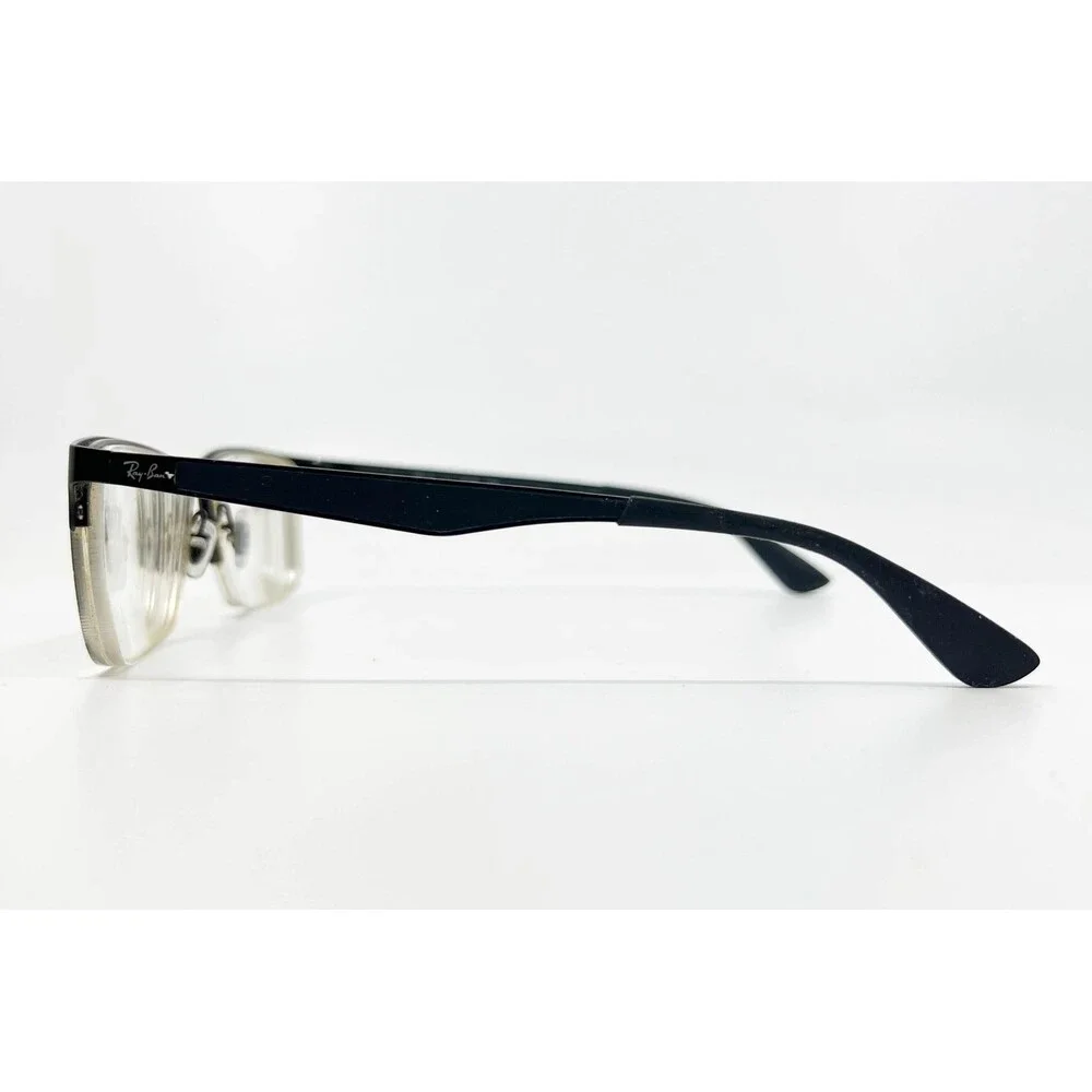 Ray-Ban Eyeglasses Frames Black Semi-Rimless Rectangular RB 6335 2503 56-17 - Picture 3 of 7